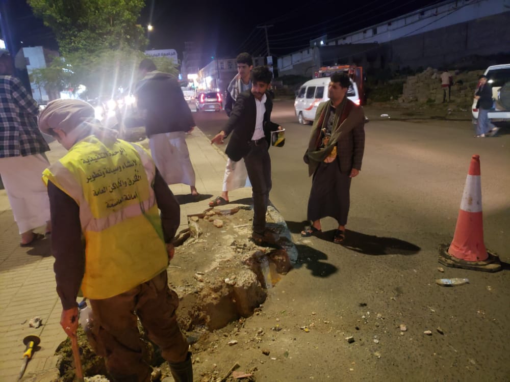 المهندس الأِنسي يتفقّٙد أعمال التحسينات المرورية في شوارع وأحياء العاصمة صنعاء